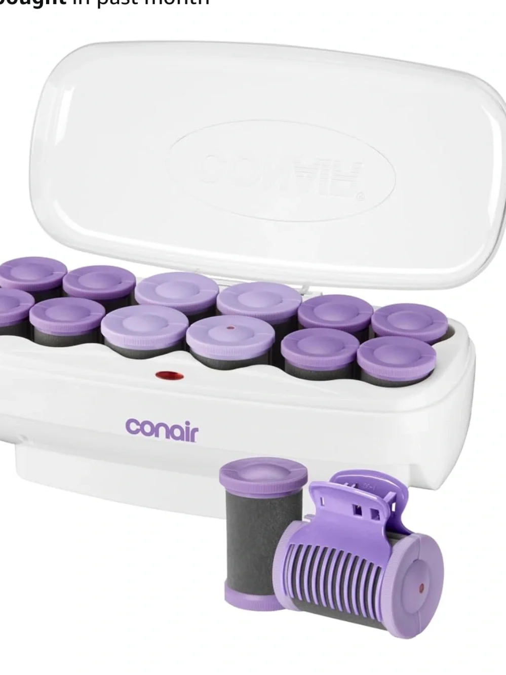 Conair Ceramic Hot Rollers, 13/4 & 11/2 Inch Rollers, Lavender, 12, NWT Open